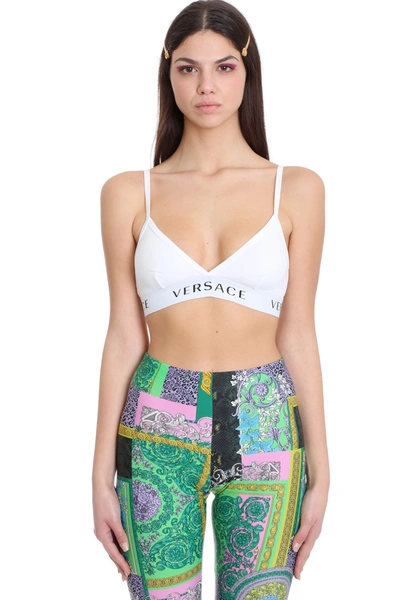 Shop Versace Lingerie In White Cotton