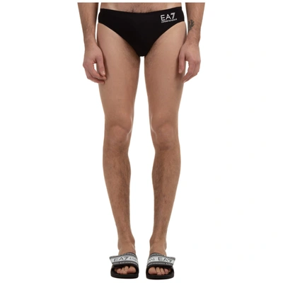 Shop Emporio Armani Ea7 Super-star Swimming Brief In Black