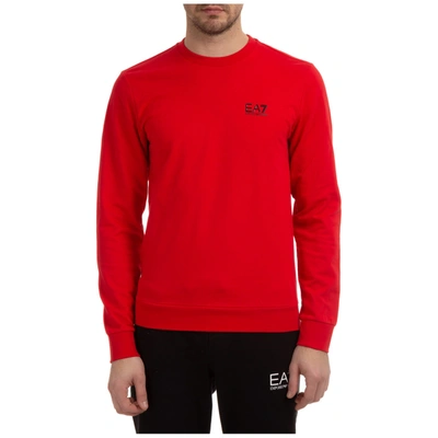 Shop Ea7 Emporio Armani  Ventus 7 Sweatshirt In Racing Red