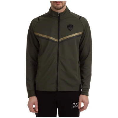 Shop Ea7 Emporio Armani  Camera Zip-up Sweatshirt In Climbing Ivy