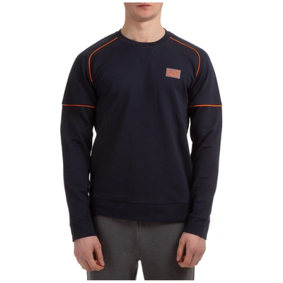 Shop Ea7 Emporio Armani  Metropolis Sweatshirt In Night Blue