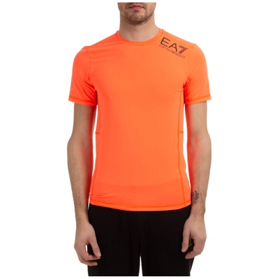 Ea7 Emporio Armani Vigor 7 T-shirt In Orange Fluo | ModeSens