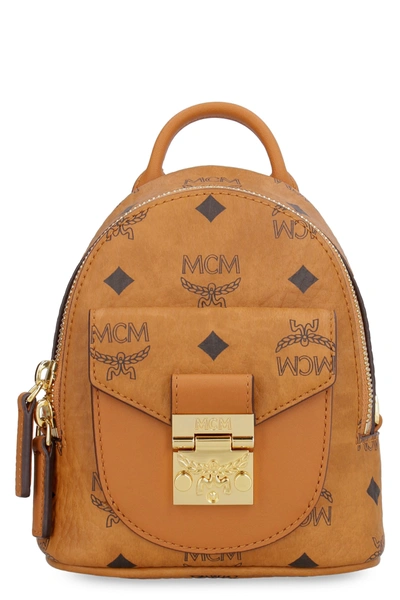 Mcm Mini Patricia Visetos Canvas Crossbody Bag In Saddle Brown | ModeSens