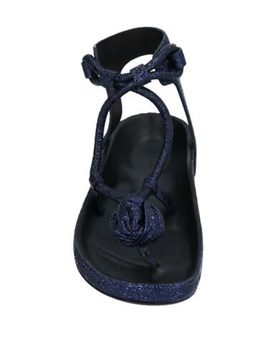 Shop Isabel Marant Toe Strap Sandals In Dark Blue