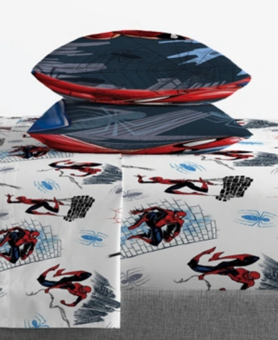 Spider-man Crawl 4-pc. Sheet Set, Full In Multi-color