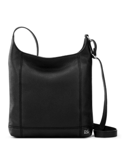 Shop The Sak Women's De Young Small Leather Crossbody In Black