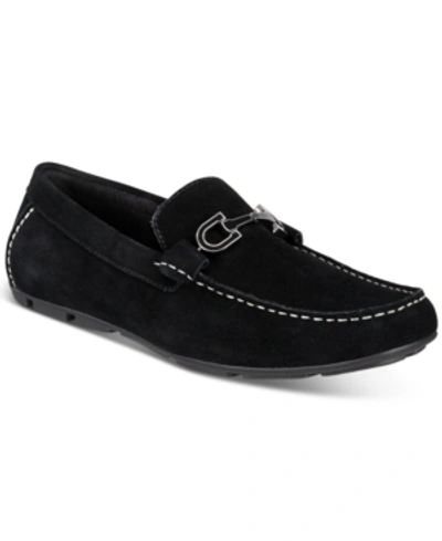 Shop Alfani Remy Driving Loafers, Created For Macy's Men's Shoes In Black