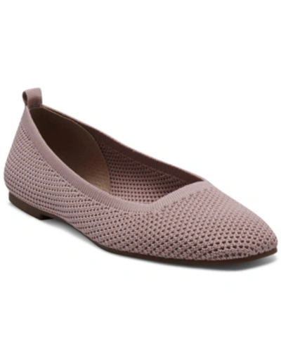 Shop Lucky Brand Daneric Washable Knit Flats Women's Shoes In Cameo Rose