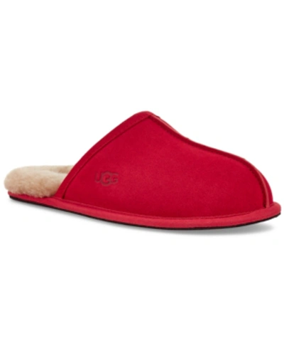 Shop Ugg Men's Scuff Slippers Men's Shoes In Samba Red