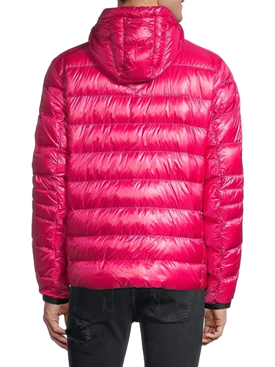 Shop Canada Goose Crofton Hooded Puffer Jacket In Burdock Pink