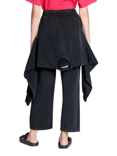 Shop Balenciaga Women's Tied-up Sweatpants In Black
