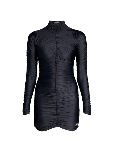Shop Balenciaga Women's Tubular Bodycon Dress In Black