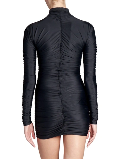 Shop Balenciaga Women's Tubular Bodycon Dress In Black