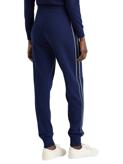 Shop Ralph Lauren Cashmere-silk Jogging Pants In Navy