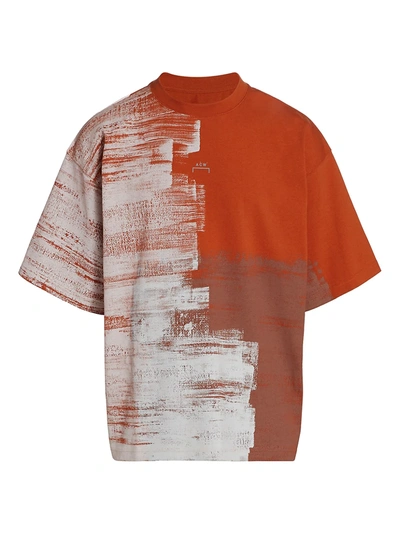 Shop A-cold-wall* Brush Stroke T-shirt In Rustoxide