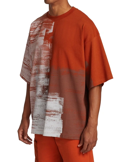 Shop A-cold-wall* Brush Stroke T-shirt In Rustoxide