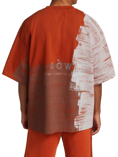 Shop A-cold-wall* Brush Stroke T-shirt In Rustoxide