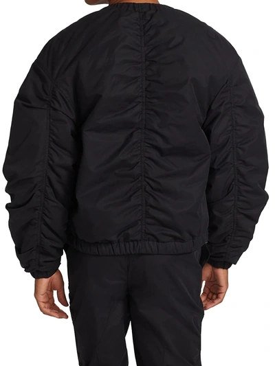 Shop A-cold-wall* Ruched Bomber Jacket In Black