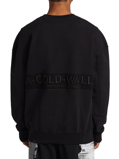 Shop A-cold-wall* Logo Embroidered Pullover In Black