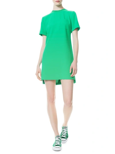 Shop Alice And Olivia Catalina T-shirt Dress In Mint Kelly