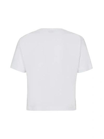 Shop Fendi Logo Lattice T-shirt In Black