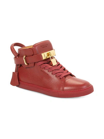 Shop Buscemi Alice Clip High-top Sneakers In Red