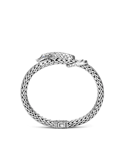 Shop John Hardy Legends Naga Medium Chain Sapphire Bracelet In Silver