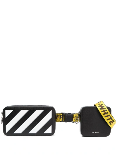 Shop Off-white Zip Pocket Belt Bag In Black