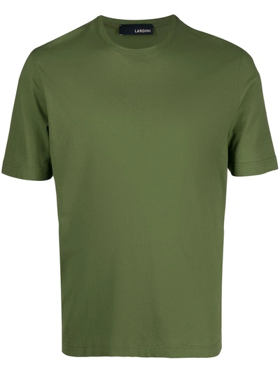 Shop Lardini Round Neck T-shirt In Green