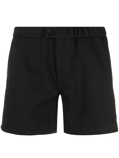 Shop Ron Dorff Buttoned Tennis Shorts In Black