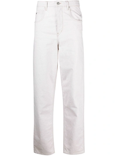 Shop Isabel Marant Étoile Straight-leg Jeans In Neutrals