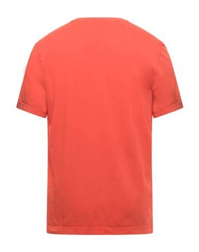 Shop Drumohr Man T-shirt Orange Size S Cotton