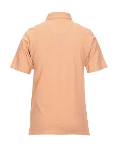 Shop Addiction Polo Shirts In Apricot