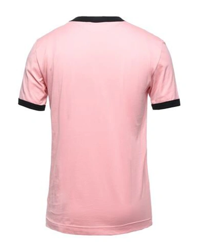 Shop Dolce & Gabbana Man T-shirt Pink Size 36 Cotton, Polyester