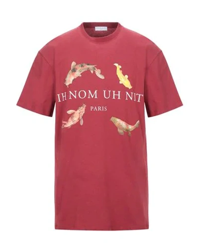 Shop Ih Nom Uh Nit T-shirts In Maroon