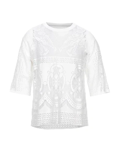 Shop Dolce & Gabbana Man T-shirt White Size 40 Cotton, Polyamide