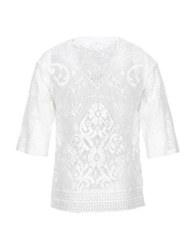 Shop Dolce & Gabbana Man T-shirt White Size 38 Cotton, Polyamide