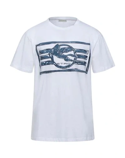 Shop Etro T-shirts In White