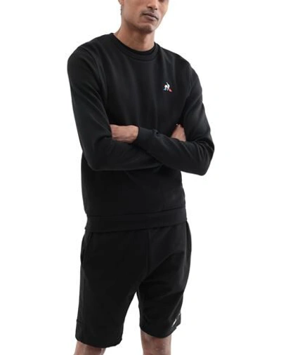 Shop Le Coq Sportif Sweatshirts In Black