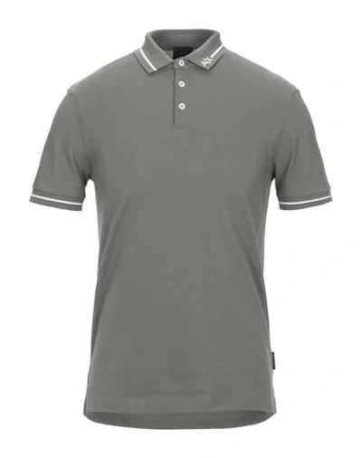 Shop Armani Exchange Polo Shirts In Military Green