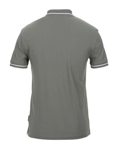 Shop Armani Exchange Polo Shirts In Military Green