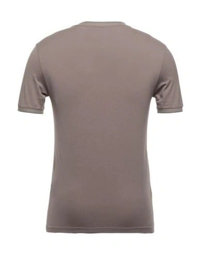 Shop Cruciani Man T-shirt Dove Grey Size 46 Cotton, Elastane