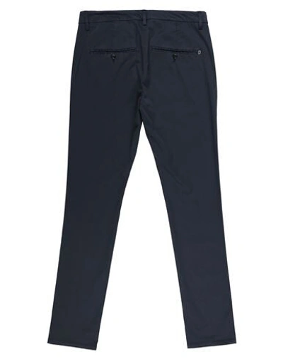 Shop Dondup Man Pants Slate Blue Size 28 Cotton, Elastane