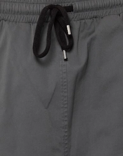 Shop Amish Man Shorts & Bermuda Shorts Lead Size Xs Cotton, Elastane In Grey