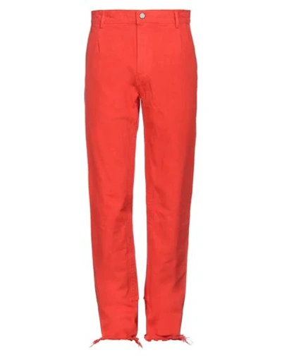 Shop 424 Fourtwofour Man Pants Orange Size M Cotton