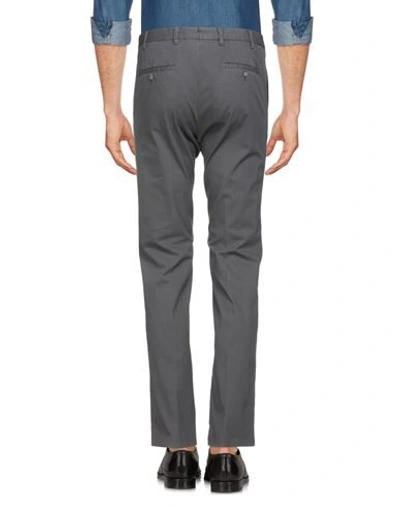 Shop Fedeli Man Pants Lead Size 42 Cotton, Linen In Grey