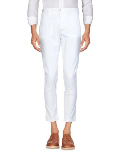 Shop Aglini Casual Pants In White