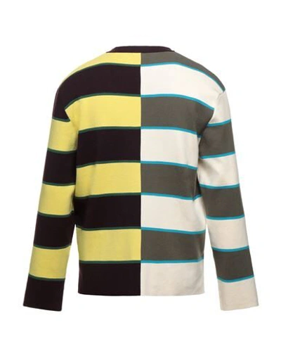 Shop Sunnei Man Sweater Yellow Size M Cotton
