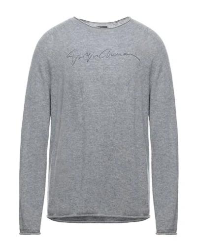 Shop Giorgio Armani Man Sweater Grey Size 38 Cashmere