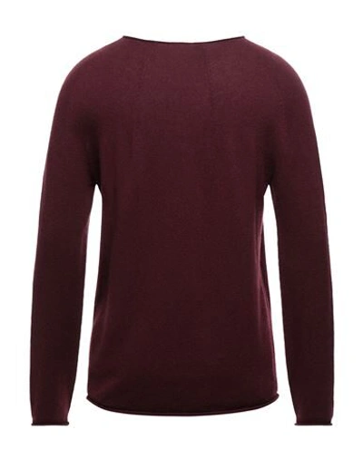 Shop Giorgio Armani Man Sweater Burgundy Size 44 Cashmere In Red